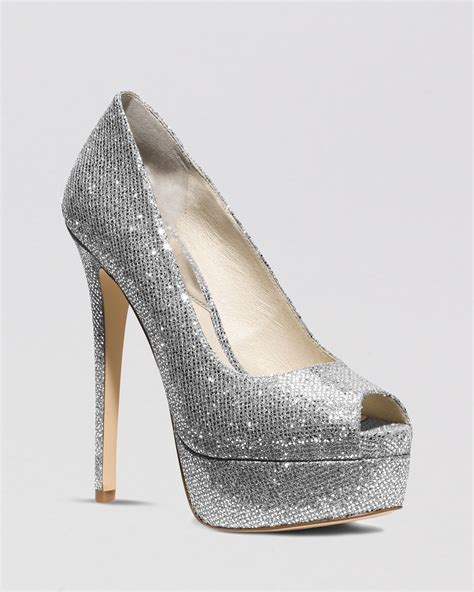 michael kors heels with silver buckles|Michael Kors stiletto heel pumps.